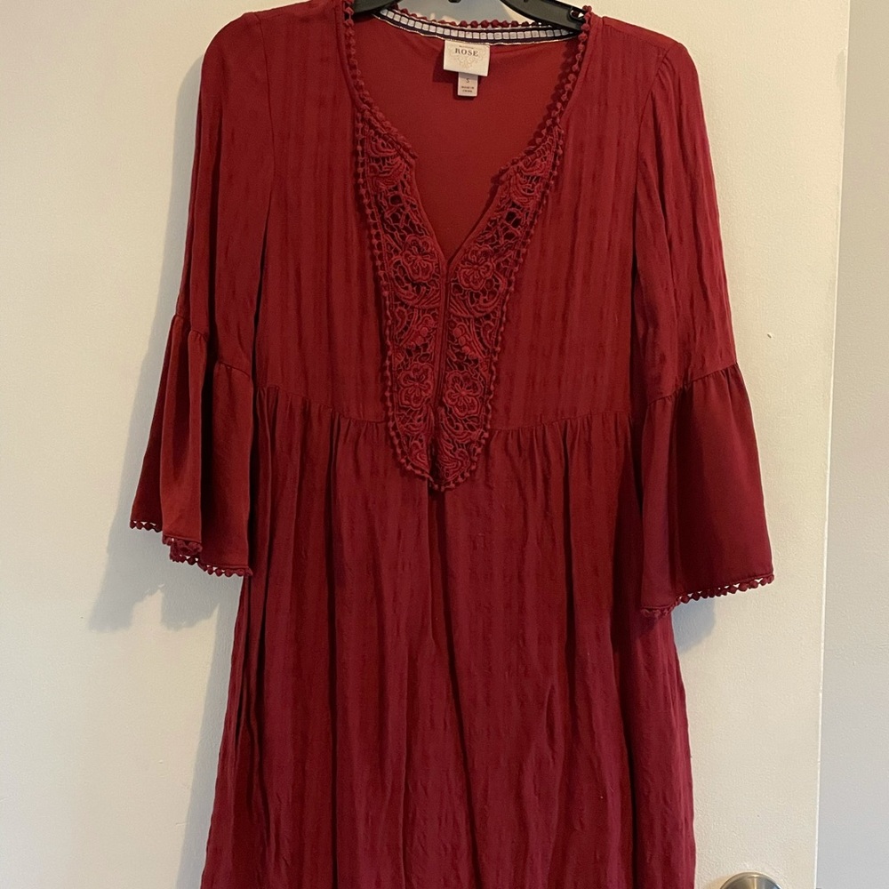 Knox Rose Dark Red Dress